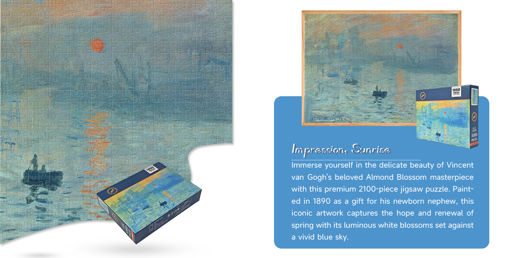 Sunrise impression puzzle 1000 pieces Sunrise impression puzzle 1000 pieces