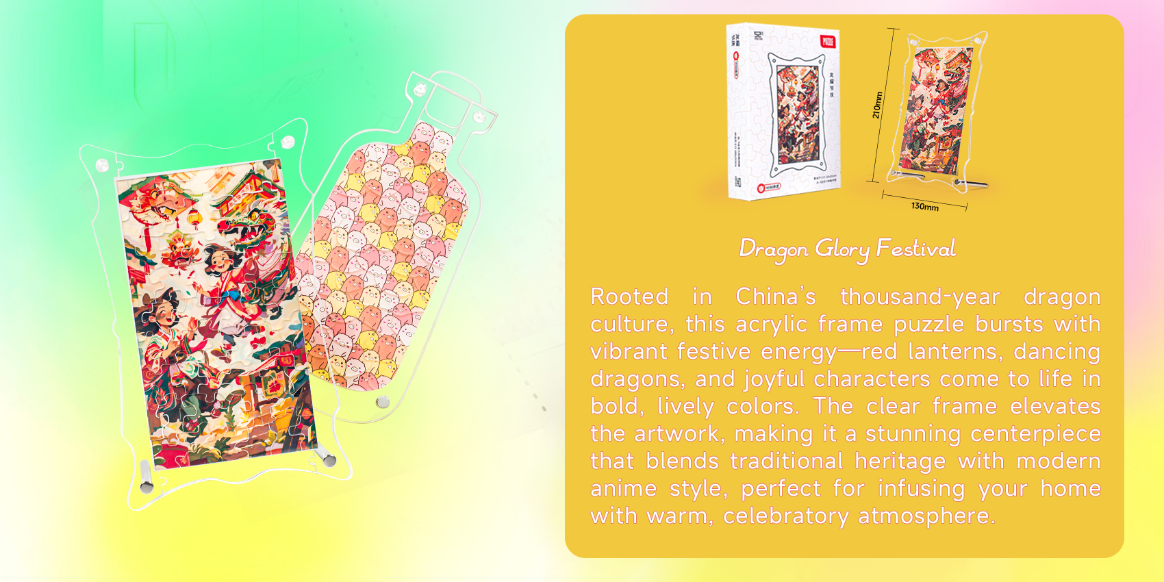 Acrylic plastic puzzle pig Acrylic plastic puzzle pig