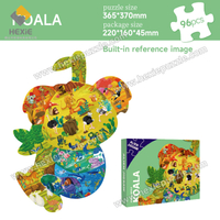 Kids' Educational White Card Puzzle | Irregular Koala 365*370mm | With 1:1 Reference Image & PE Bag | 220*160*45mm Box