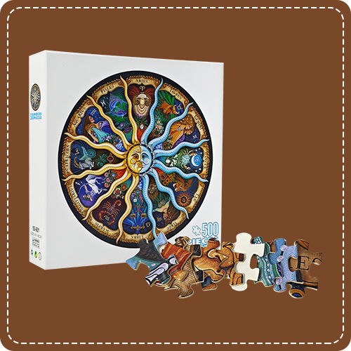 White Cardboard Puzzle-1