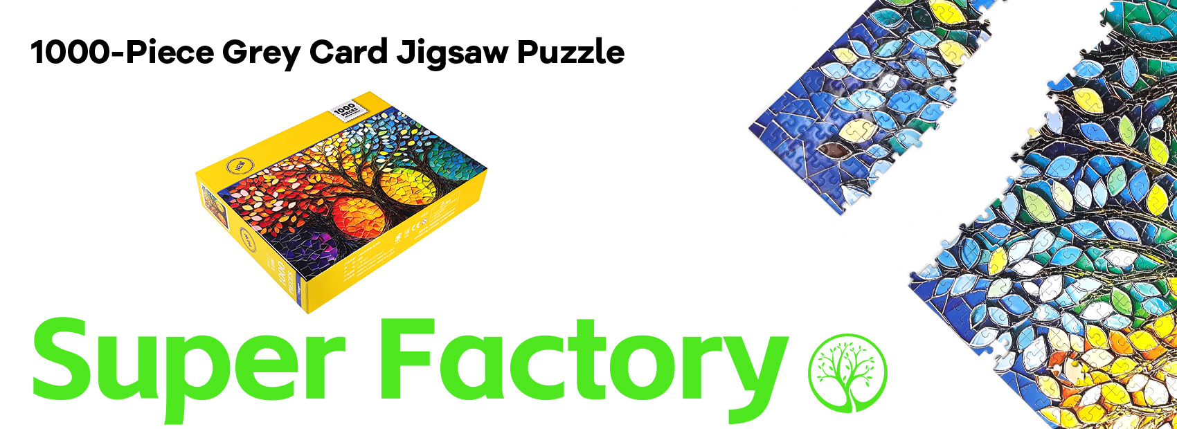 1000 Piece Grey Card Puzzle