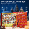 Christmas Advent Calendar Jigsaw Puzzle 1000 Pieces | 24-in-1 Themed Combo Puzzle | 70x50cm White Cardboard with 1:1 HD Poster