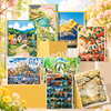 National Parks 1000-Piece Jigsaw Puzzle | 700x500mm Premium Grey Chipboard | 63 U.S. National Parks Collage Art with 1:1 HD Poster