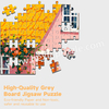 National Parks 1000-Piece Jigsaw Puzzle | 700x500mm Premium Grey Chipboard | 63 U.S. National Parks Collage Art with 1:1 HD Poster