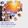Dreamy Starry Sky 1000-Piece Jigsaw Puzzle | 700x500mm Premium Grey Chipboard | Romantic Couple Art with 1:1 HD Poster