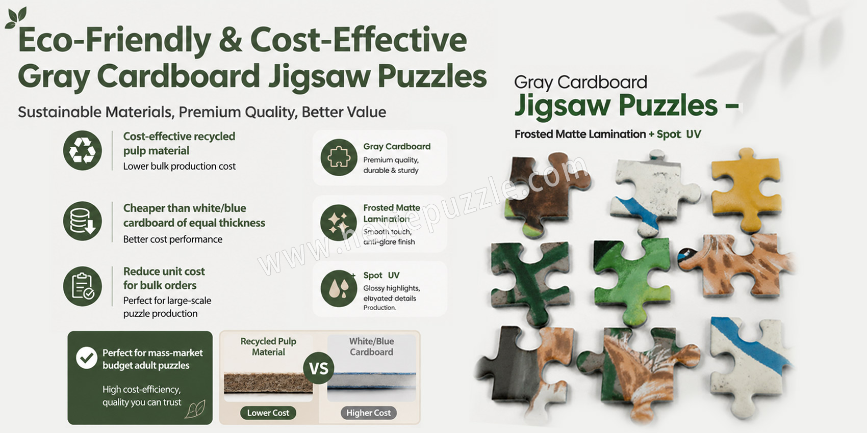gray cardboard puzzle