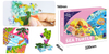 Kids' Educational White Card Puzzle | Irregular Sea Turtle 480*374mm | With 1:1 Reference Image & PE Bag | 220*160*45mm Box