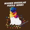 Laser cut wooden jigsaw puzzle