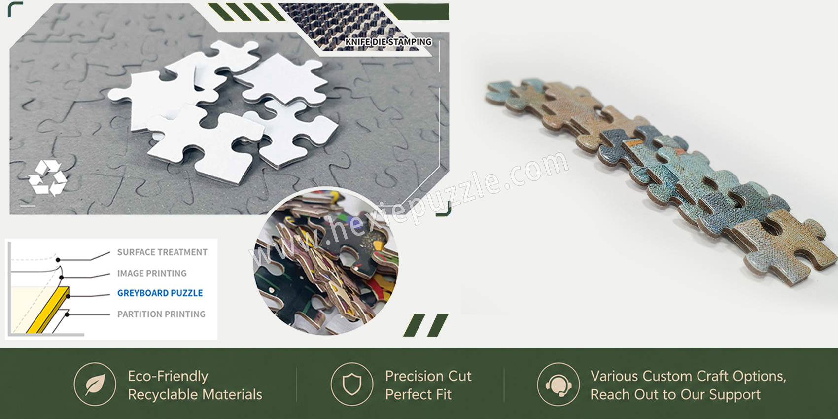 gray cardboard puzzle