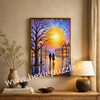 Dreamy Starry Sky 1000-Piece Jigsaw Puzzle | 700x500mm Premium Grey Chipboard | Romantic Couple Art with 1:1 HD Poster