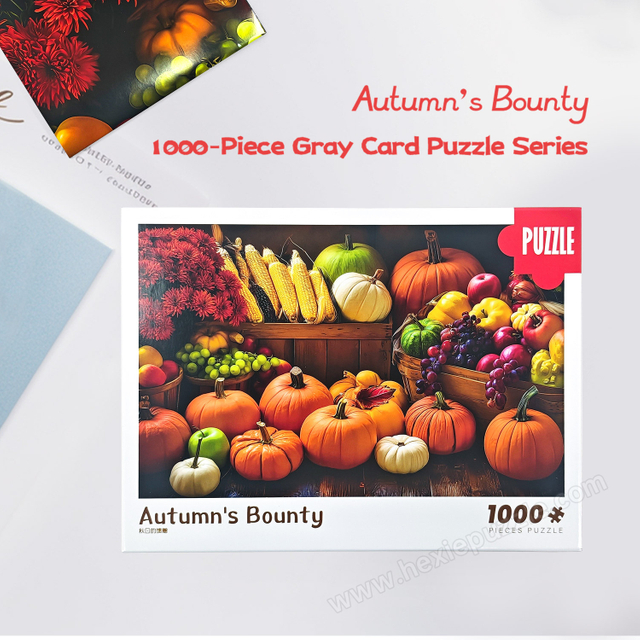 1000 Piece Grey Card Autumn Gift Puzzle 700x500mm 1:1 Original | 0.8kg 255x195x50mm Box