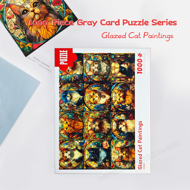 Glazed Cat Painting Puzzle