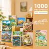 National Parks 1000-Piece Jigsaw Puzzle | 700x500mm Premium Grey Chipboard | 63 U.S. National Parks Collage Art with 1:1 HD Poster