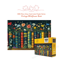 Vintage wildflower book puzzle 1000 pieces