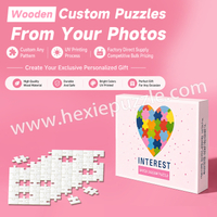 Custom Wooden Photo Jigsaw Puzzle | UV Printed from Your Photo | Personalized Gift with Gift Box & Reference Poster | Factory Direct