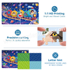 Kids Large-Piece Jigsaw Puzzle Set | 24-48 Pieces Progressive Difficulty | 4 Themed Puzzles with 1:1 HD Posters