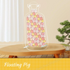Acrylic Plastic Drifting Pig Puzzle | 41-Piece Clear Plastic Jigsaw | Finished Size 105x222mm with 1:1 Poster, Sachet, Sorting Trays & Glue Powder