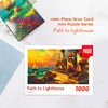 1000 Piece Grey Card Flower Path Lighthouse Puzzle 380x260mm 1:1 Original | Educational Brain Game | Gift Ready 180x130x50mm Box | 0.25kg