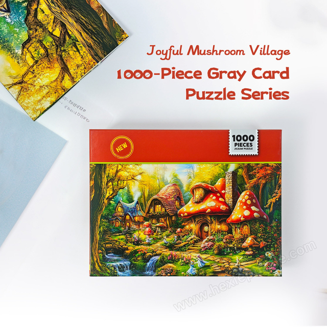 Happy Mushroom Village Puzzle