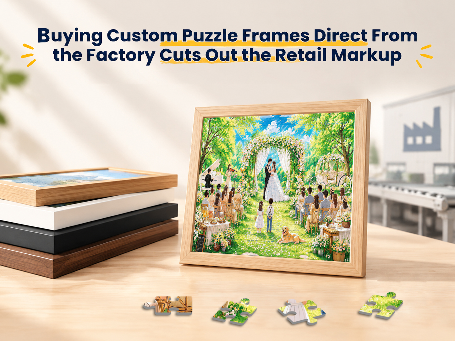 Buying Custom Puzzle Frames Direct From the Factory Cuts Out the Retail Markup