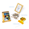 Van Gogh sunflower puzzle with wooden frame