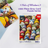 1000 Piece Grey Card Beard And Hat Puzzle 700x500mm 1:1 Original | 0.8kg 255x195x50mm Box