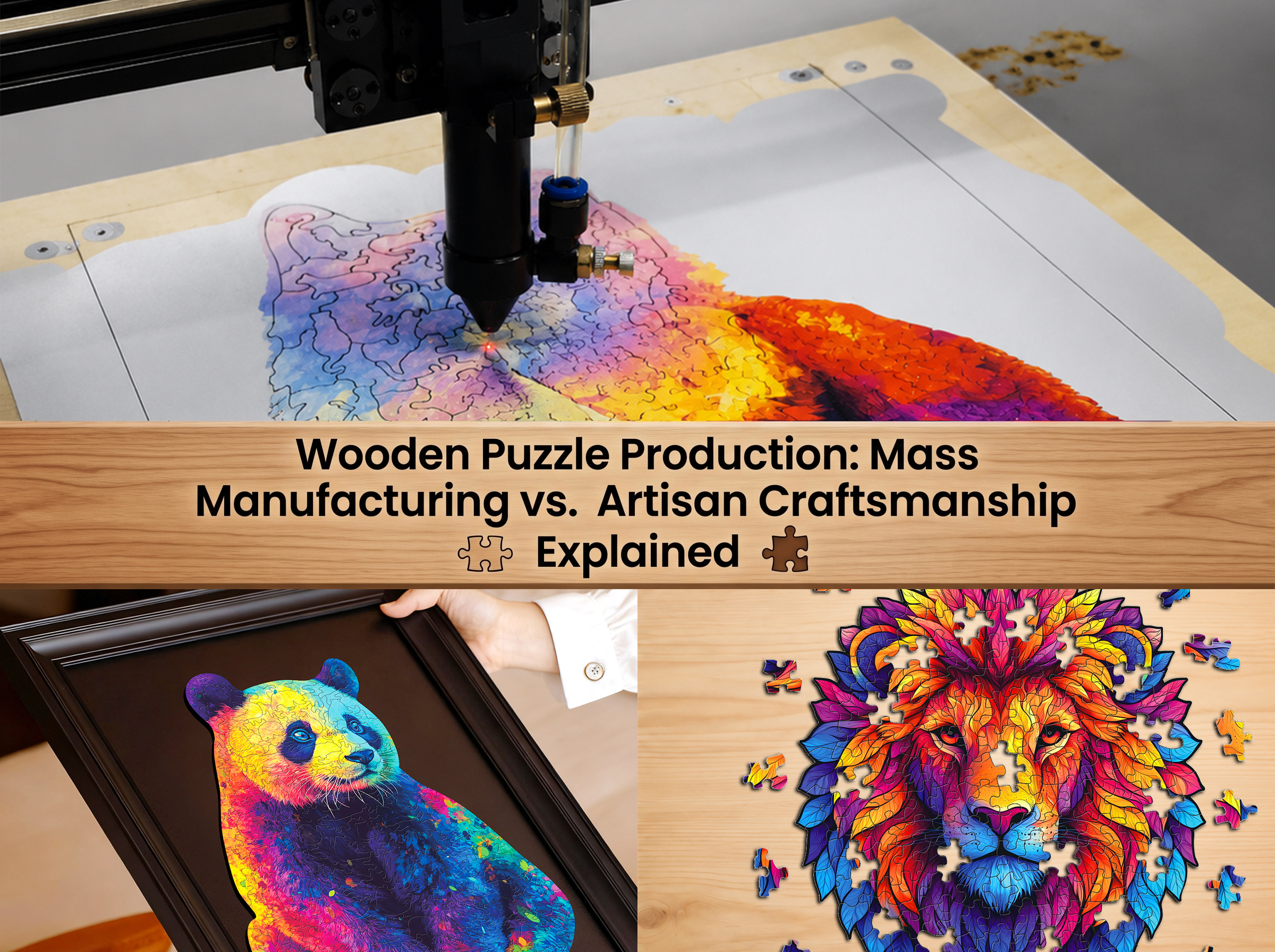 Wooden Puzzle Production: Mass Manufacturing vs. Artisan Craftsmanship Explained