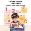 Kids Large-Piece Jigsaw Puzzle Set | 24-48 Pieces Progressive Difficulty | 4 Themed Puzzles with 1:1 HD Posters