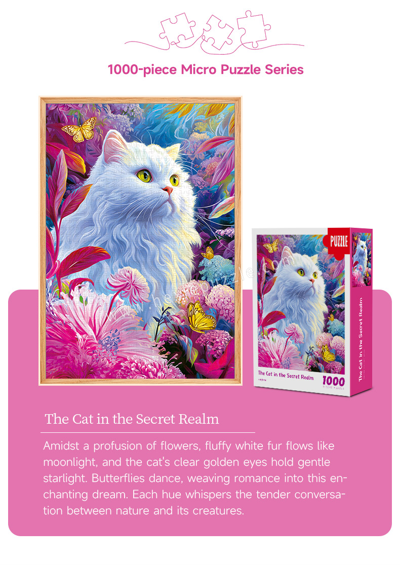 Grey Card Cat in Secret Land Puzzle