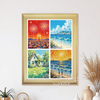 Oil painting modular jigsaw