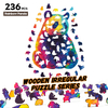 Rainbow cat wooden puzzle 201 pieces