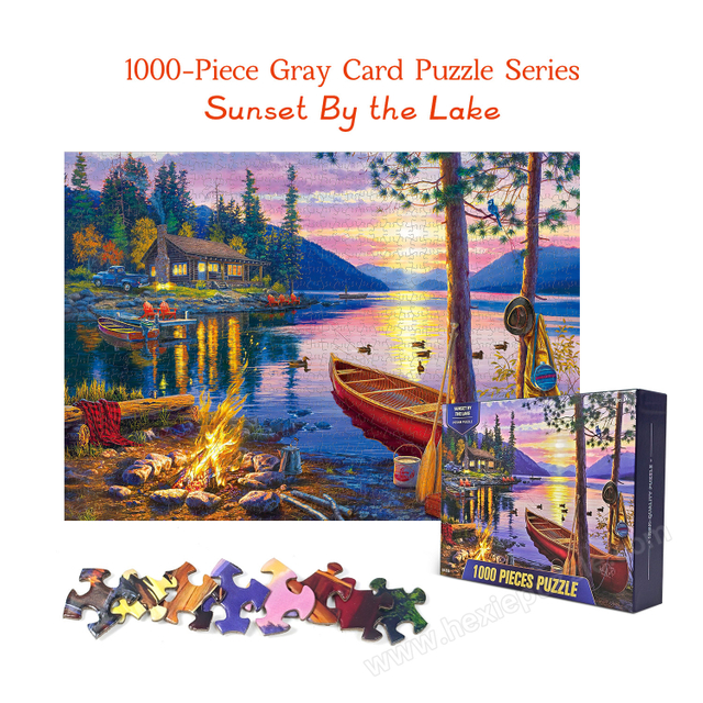 Lake sunset puzzle 1000 pieces