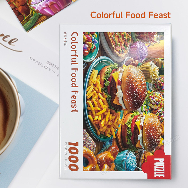 Colorful Food Feast Puzzle