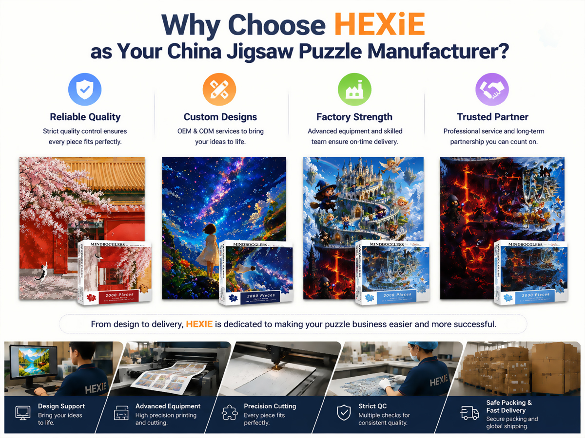 Why Choose HEXiE as Your China Jigsaw Puzzle Manufacturer?