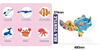 Kids' Educational White Card Puzzle | Irregular Sea Turtle 480*374mm | With 1:1 Reference Image & PE Bag | 220*160*45mm Box