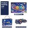 Kids Large-Piece Jigsaw Puzzle Set | 24-48 Pieces Progressive Difficulty | 4 Themed Puzzles with 1:1 HD Posters
