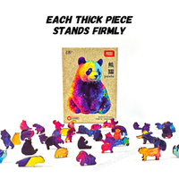 Rainbow cat wooden puzzle 201 pieces