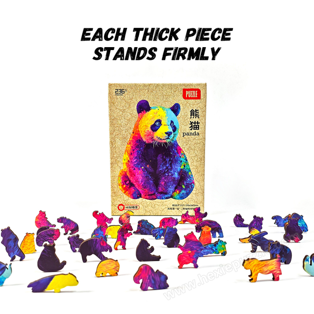 Rainbow cat wooden puzzle 201 pieces