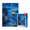 1000 Piece Grey Card Night Sea Sailing Puzzle 380x260mm 1:1 Original | 0.25kg 180x130x50mm Box