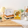 Van Gogh sunflower puzzle with wooden frame